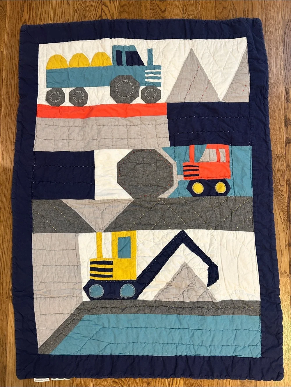Pottery Barn Kids Jax Construction Quilt, Toddler/Crib